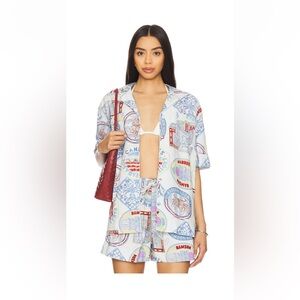 Damson Madder Chlo Holiday Print Short Set NWT Size 2